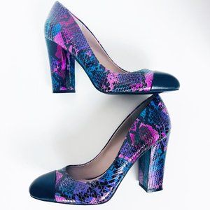 Shoes of Prey Snakeskin Chunky Heels